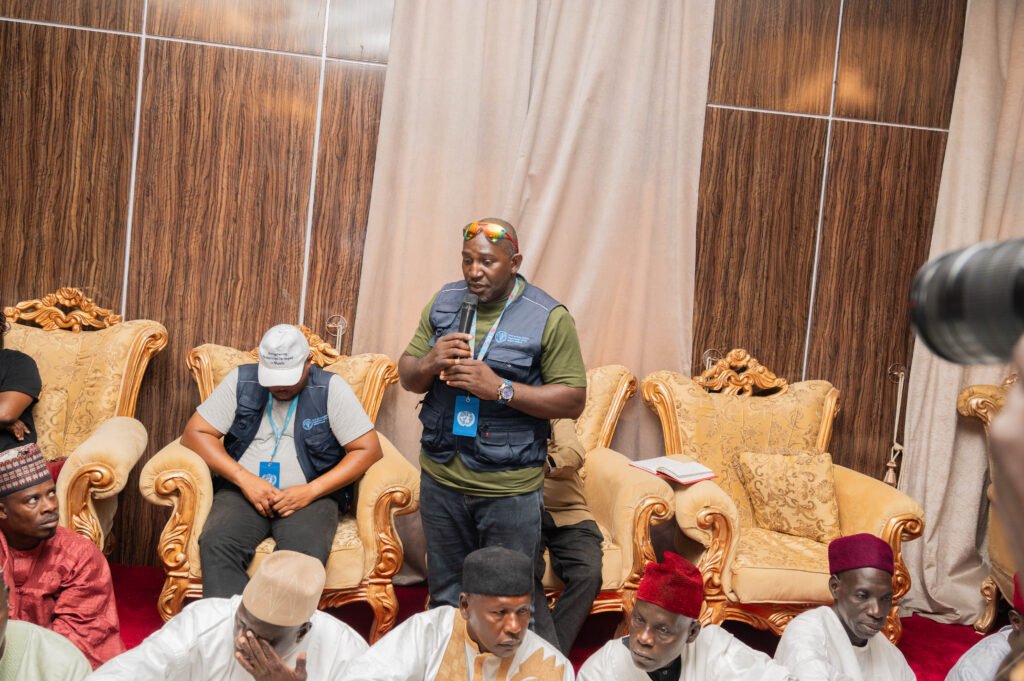 FAO team visit Shehu of Bama.